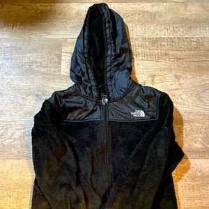The North Face fuzzy zip up